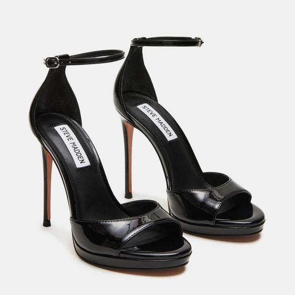 BRAND NEW. STEVE MADDEN SIZE 8 .COLOR BLACK. STYLE:WILEY BLACK PATENT - Picture 1 of 5